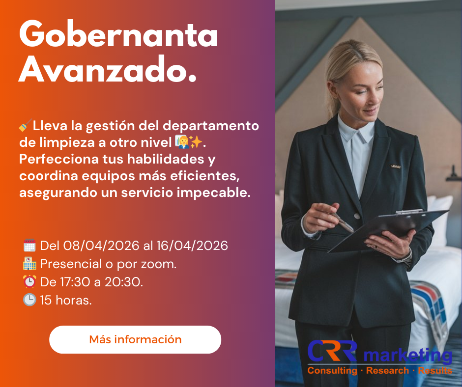 curso gobernanta avanzado 2026